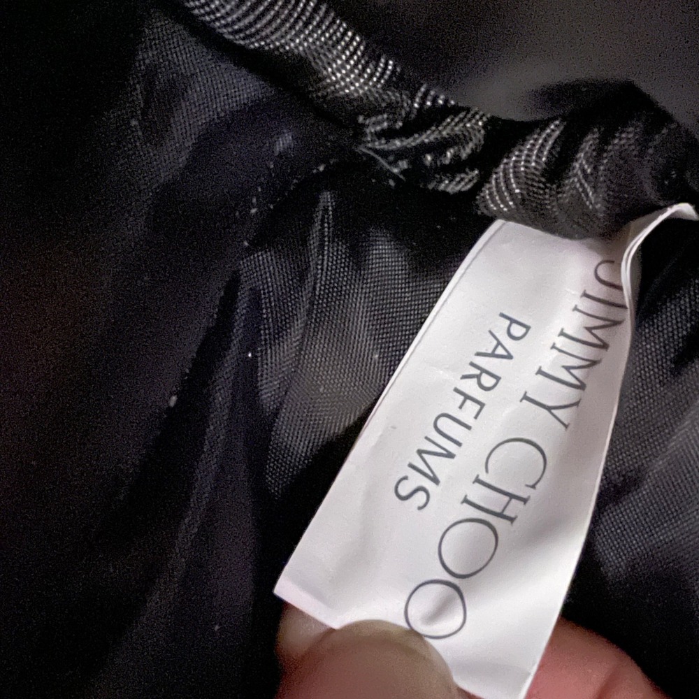 Jimmy Choo Parfums Tote Bag Black Neoprene Travel Weekend Gym Carry-On - Picture 12 of 16